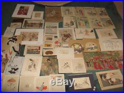 Large Lot 45 Assorted Japanese Woodblock Prints