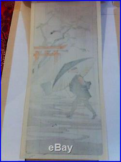 Lilian may Miller, Japanese woodblock print, Tokyo Coolie Boy, 1920, signed