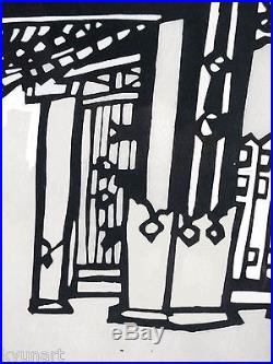 Listed Japanese Artist MIKUMO, Original Signed Wood Block Print