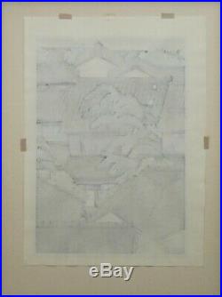 MASAO IDO JAPANESE Woodblock print limited framed signed 15/150 rare hand