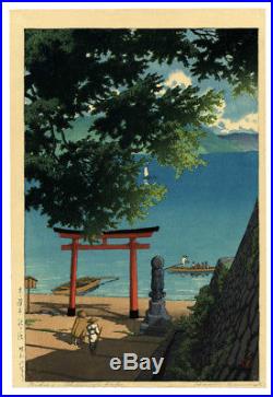 MINT! 1931 Kawase Hasui Chuzenji Original Japanese Woodblock Print L@@K