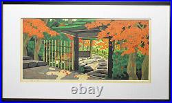 Masao IdoBurning autumnOriginal woodblock prints Landscape painting