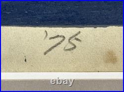 Masao Ido Katsura Imperial Villa 1975 ED 16/100 Woodblock print Signed Framed