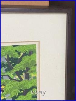 Masao Ido Sanzen-in Suzaku Gate ED 35/200 Woodblock print Signed Framed