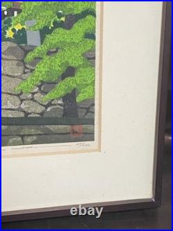 Masao Ido Sanzen-in Suzaku Gate ED 35/200 Woodblock print Signed Framed