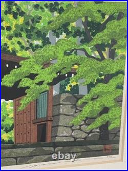 Masao Ido Sanzen-in Suzaku Gate ED 35/200 Woodblock print Signed Framed
