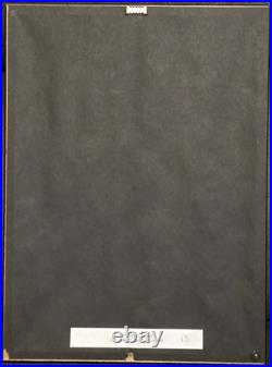 OKI Province Utagawa Hiroshige Japanese Woodblock Framed Art Print 18×15 VTG