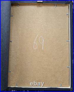 OKI Province Utagawa Hiroshige Japanese Woodblock Framed Art Print 18×15 VTG