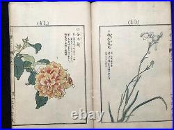 ORG Kono BAIREI Thousands of flowers Woodcut album Woodblock print Book Japan #1