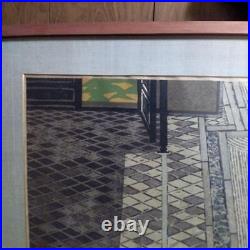 Okiie Hashimoto Kasuga Ryoanji Garden 1966 Large Format woodblock print