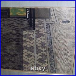 Okiie Hashimoto Kasuga Ryoanji Garden 1966 Large Format woodblock print