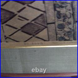 Okiie Hashimoto Kasuga Ryoanji Garden 1966 Large Format woodblock print