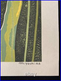 Orig MASAKI YOSHIDA Signed JAPANESE Woodblock Print Japanese Poppies