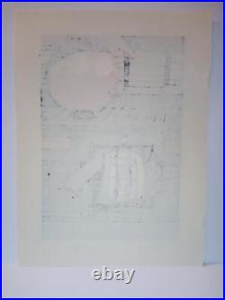 Original Japanese Woodblock Print By Katsuyuki Nishijima Kanakakuni Signed Unlim