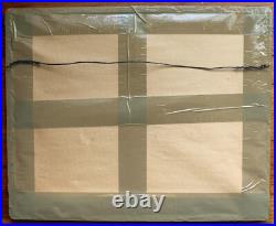 Original Ohno Bakufu Woodblock Print Signed Framed Japanese Planting Rice Listed