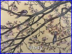 Original Toshi Yoshida Japanese Woodblock Print Cherry Blossoms, 1941