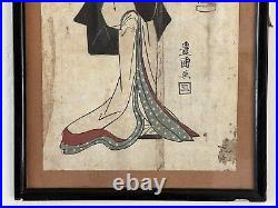 Original Utagawa Toyokuni I Japanese Woodblock (Pub. By Shimizu 1807-1808)