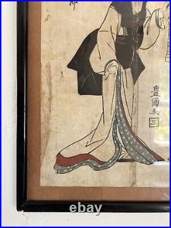 Original Utagawa Toyokuni I Japanese Woodblock (Pub. By Shimizu 1807-1808)