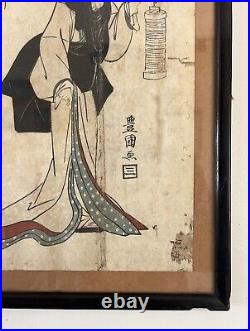 Original Utagawa Toyokuni I Japanese Woodblock (Pub. By Shimizu 1807-1808)