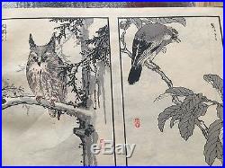 Original japanese woodblock print Book-kono bairei
