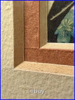 RARE Kitagawa Utamaro'Takigawa Ogi' Japanese Woodblock Style Print Framed by KH