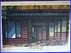Rare 1971 Clifton Karhu's Koshihara House 40/80 Ukiyo-e Woodblock Print