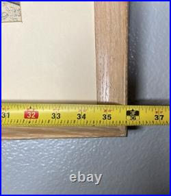 Rare Antique 1896 Japanese Woodblock Triptych Print By KIYOCHIKA KOBAYASHI MEIJI