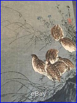 Rare Aoki Seiko Japanese Woodblock Print Lot Of 2 NM Prints