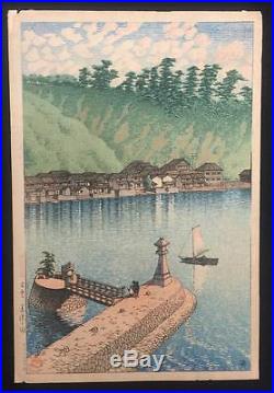 Rare Kawase Hasui Japanese Woodblock Shin Hanga Possibly Pre-War
