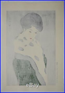 SHINSUI ITO Japanese woodblock print ORIGINAL Shin-hanga Yukimoyo
