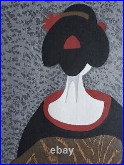 Saito Kiyoshi, Maiko III (1960), Original Japanese Signed Woodblock