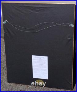 Sakai Hoitsu Vintage Japanese Woodblock Print Heron/Egret and Irises Framed LE