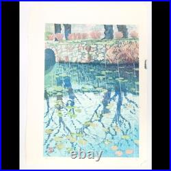 Shinsaku Japanese Woodblock Print Mibugawa Junichi Quiet Rain Woodblock Print L