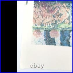 Shinsaku Japanese Woodblock Print Mibugawa Junichi Quiet Rain Woodblock Print L