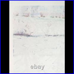 Shinsaku Japanese Woodblock Print Mibugawa Junichi Quiet Rain Woodblock Print L