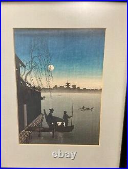 Shoda Koho Japanese Woodblock Print Evening Cool On The Sumida