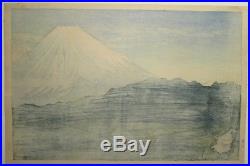 Shotei Fuji from Hakone Japanese Woodblock Print First Ed
