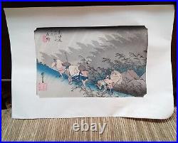 Sudden Shower At Shono Woodblock Print Andoh Hiroshige