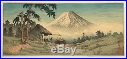 TAKAHASHI SHOTEI (HIROAKI) Japanese Woodblock Print Otome Mountain Pass 1932
