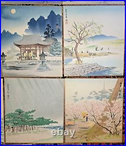 TOMIKICHIRO TOKURIKI-Thirteen Japanese Woodblock Prints-Views Of Kyoto-1950s