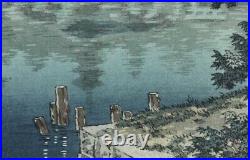 TSUCHIYA KOITSU Japanese Woodblock Print Ueno Shinobazu Pond Landscape