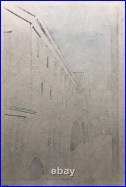 Takeji Asano Early Spring in Fushimi Kyoto Woodblock print Shin-hanga Unsodo