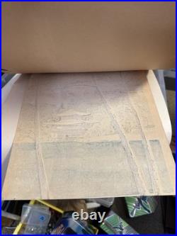 Tomikichiro Tokuriki Snow View of Kinkakuji MCM Japanese Woodblock Print