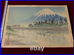 Tomikichiro Tokuriki Ukiyo-e Japanese Woodblock Print Thirty-six View of Fuji 08