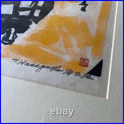 Tomisaburo Hasegawa Woodblock Print Monk's Back View Munakata Shiko, Folk