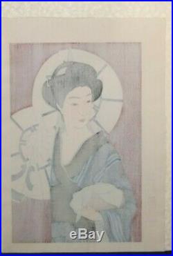 Torii Kotondo Kiyotada Woodblock Print After the Bath 12 Aspects of Women Ukiyoe