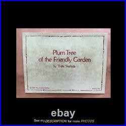 Toshi Yoshida Framed Woodblock Plum Tree of the Friendly Garden franklin gallery