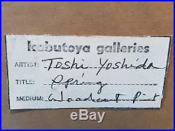 Toshi Yoshida Japanese Woodblock Print Hikone Morinj In Spring Vintage Japan Art