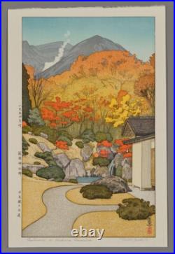 Toshi Yoshida Woodblock Autumn in Hakone Museum