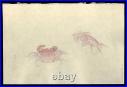 Toshi Yoshida Woodblock Crabs